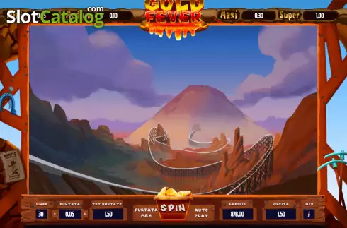 Bonus Game / Free Spins screen. Gold Fever (Giocaonline) slot