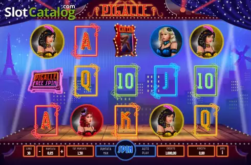 Game screen. Pigalle slot