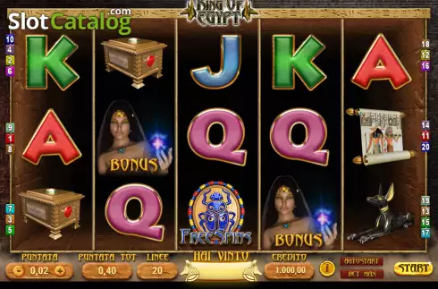 Skärmdump2. King of Egypt (Giocaonline) slot