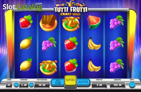 Οθόνη2. Tutti Frutti Crazy Wild Κουλοχέρης 