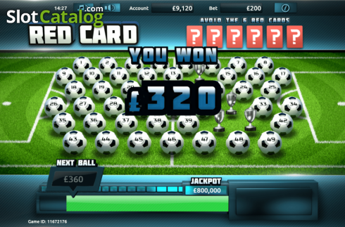 Win Screen 2. Red Card slot