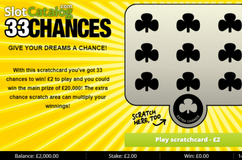 画面2. 33 Chances カジノスロット