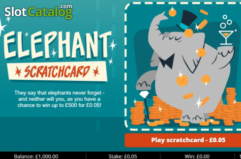 画面2. Elephant Scratch カジノスロット