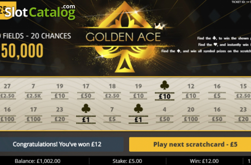 Win Screen. Golden Ace slot