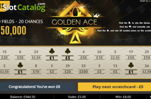 Win Screen 4. Golden Ace slot