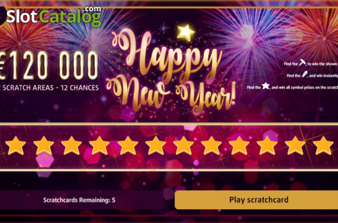 Game screen. Happy New Year (G.Games) slot
