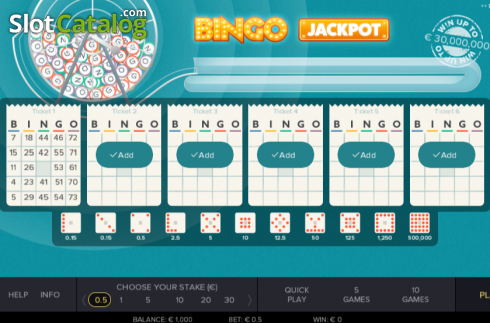 Schermo2. Bingo Jackpot slot