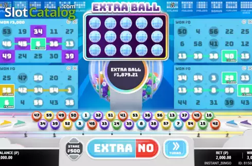 Ekran3. Instant Bingo (G.Games) yuvası