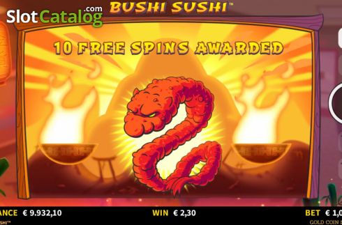 Skärmdump7. Bushi Sushi slot