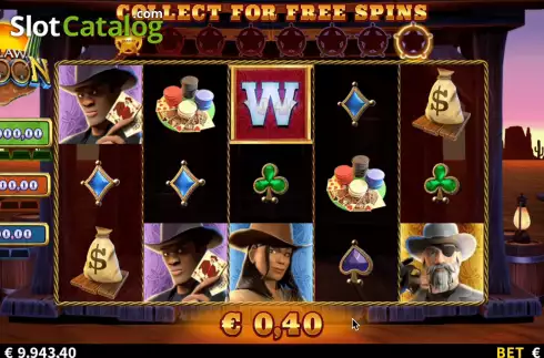 Bildschirm6. Outlaw Saloon slot