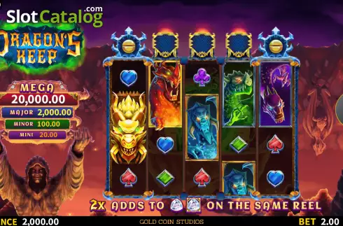 Bildschirm3. Dragon's Keep slot