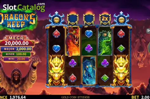 Bildschirm6. Dragon's Keep slot