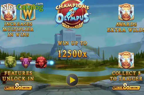 Bildschirm2. Champions of Olympus slot