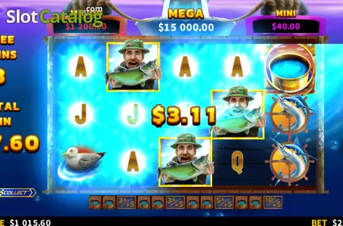Bildschirm7. Fishing Deeper Floats of Cash slot