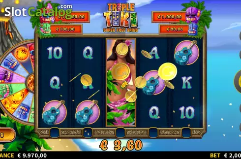 Bildschirm5. Triple Tiki Super Free Spins slot