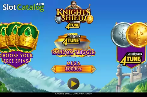 Start Screen. Knights Shield Link&Win 4Tune slot