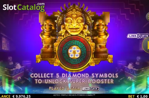 Hold and Win Bonus Gameplay Screen 2. Aztec Triple Riches Power Combo slot