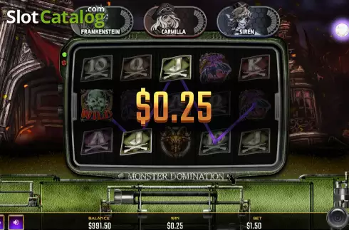 画面4. Monster Domination カジノスロット