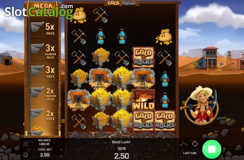 Bildschirm3. Gold 'N' Rocks slot