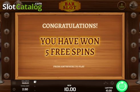 Free Spins 1. Bar Slot slot