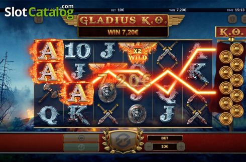 Win Screen 3. Gladius KO slot