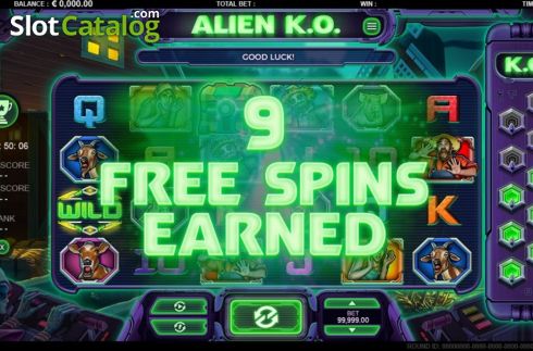 Free Spins 1. Alien KO slot