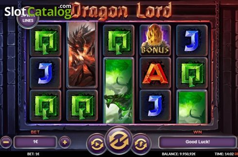 Game screen. Dragon Lord slot