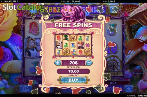 Buy features screen. Cheeky Cheshire slot