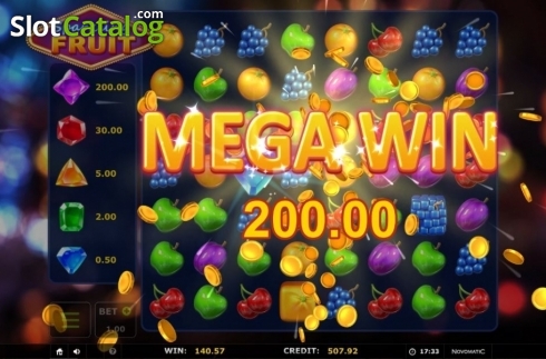 Mega Win. Sparkling Fruit Match 3 slot