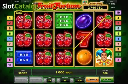 Win. Fruit Fortune slot