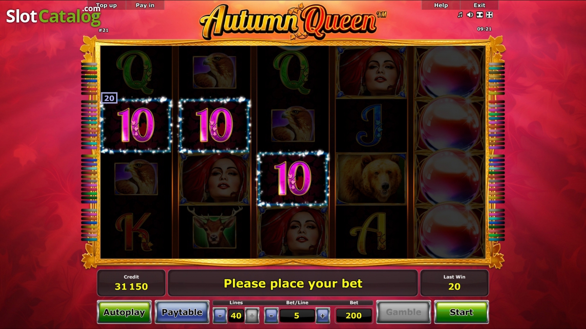 Dream Autumn Queen Free Online Slots Mastery