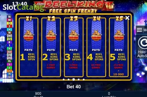 Paytable 3. Reel King™ Free Spin Frenzy slot