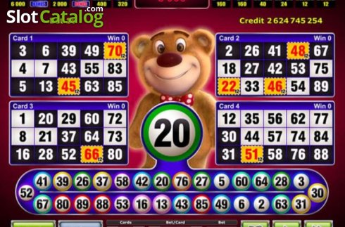 Game Screen. Bruno Bingo slot