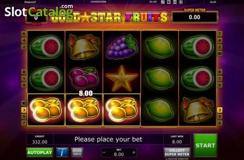 Win Screen 2. Gold Star Fruits slot