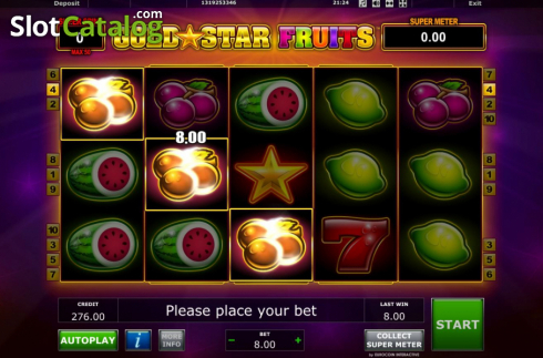Win Screen 3. Gold Star Fruits slot