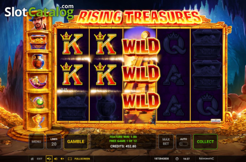 Bildschirm6. Rising Treasures slot