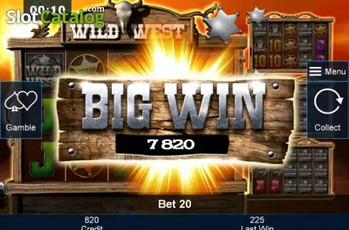 Big Win. Wild West (Mazooma) slot