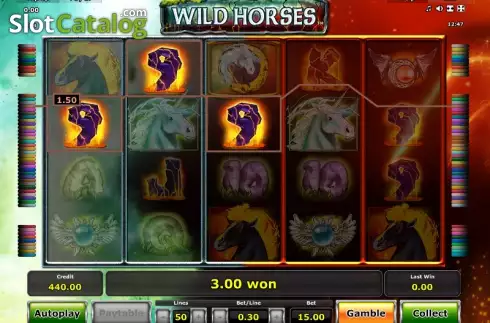 Vincere. Wild Horses (Green Tube) slot