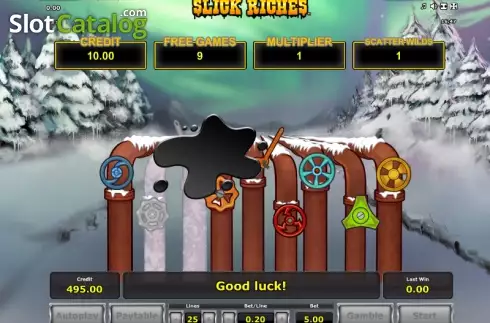 Bonus game screen 2. Slick Riches (Greentube) slot