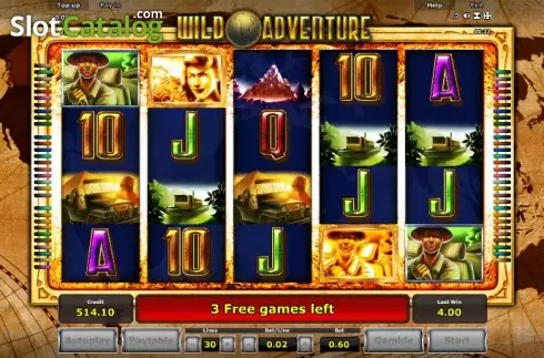 Free Spins Wild  screen 2. Wild Adventure (Green Tube) slot