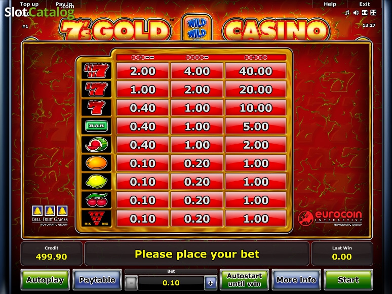 автомат seven gold casino