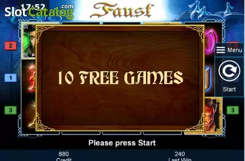Free Spins. Faust slot
