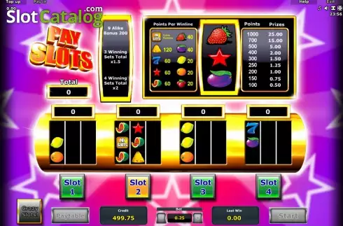 スクリーン3. Crazy Slots (クレイジー・スロット) カジノスロット