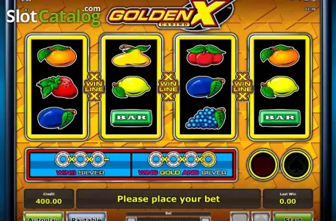 Reels. GOLDEN X casino slot