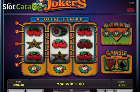 Win. 5 Line Jokers slot
