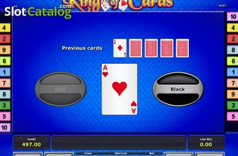 Raddoppiare. King of Cards slot