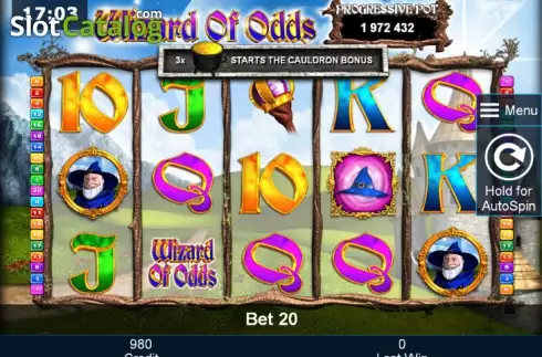 Reels. Wizard of Odds slot