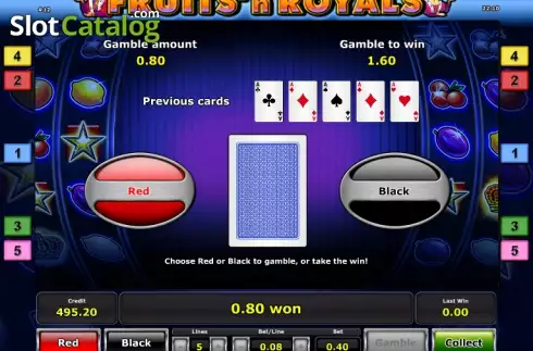 Double Up. Fruits´n Royals slot