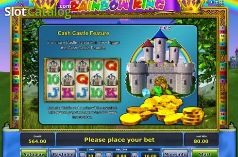 Paytable 3. Rainbow King slot