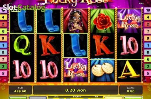 勝つ. Lucky Rose カジノスロット